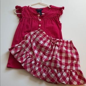 Baby Girl Top and Skirt Set